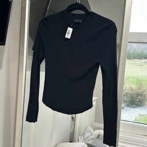 NWT Black Long Sleeve Top